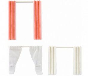 Аксессуары для кукольного домика - Набор из трех видов штор (Lundby, LB_60403500)